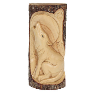 Wolf Wood Carving
