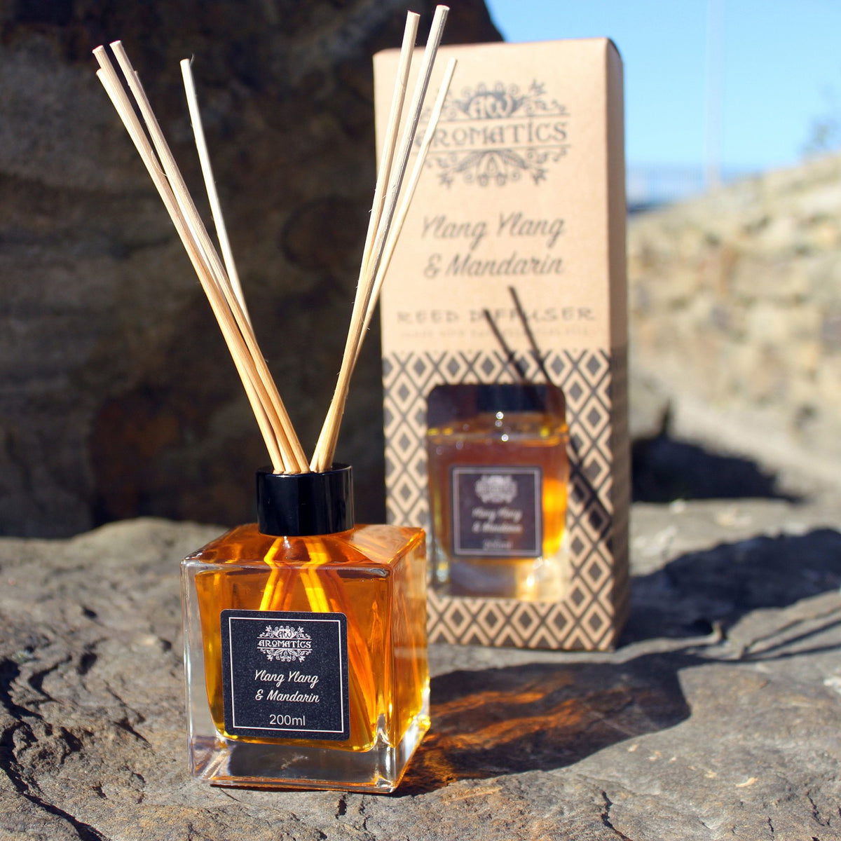 Ylang Ylang & Mandarin Essential Oil 200ml Reed Diffuser