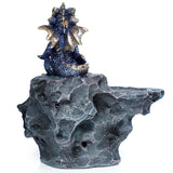 Yoga Dragon Incense Stick Holder, LED Colour Changing Crystal Cave