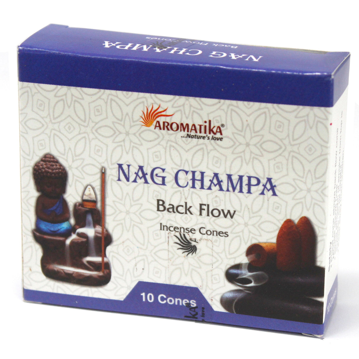 Nag Champa Aromatika Backflow Incense Cones