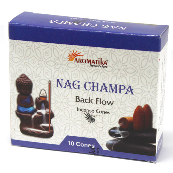 Nag Champa Aromatika Backflow Incense Cones