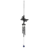 black butterfly cut-out windchime