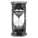 black cat silver hourglass timer