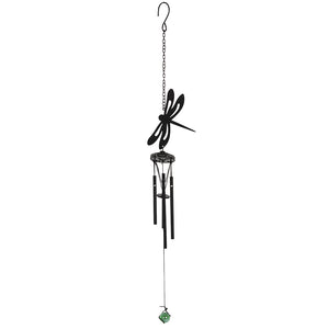 black dragonfly cut-out windchime