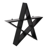 Pentagram Black Star Wall Shelf