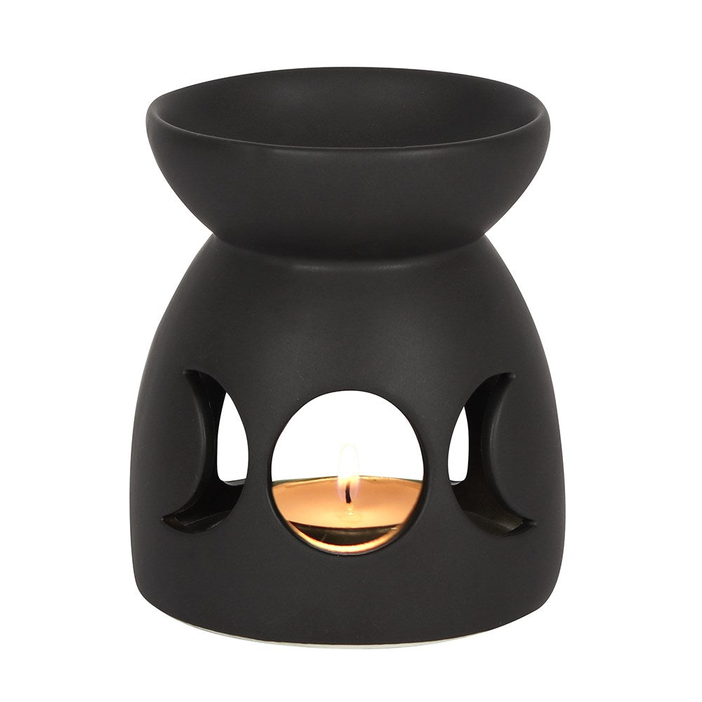 black triple moon oil burner