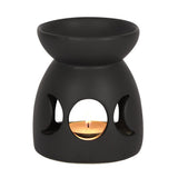 black triple moon oil burner