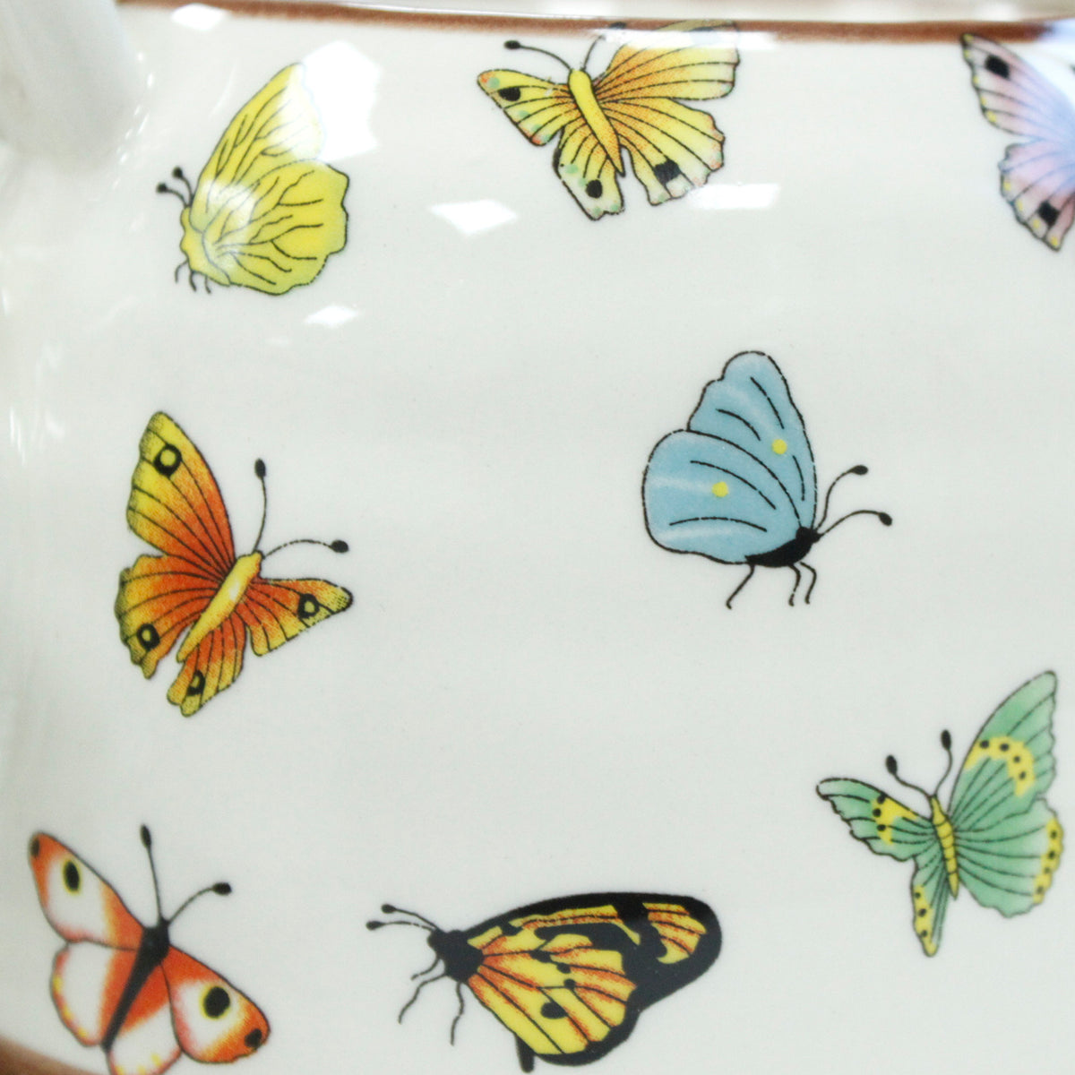 butterflies teapot