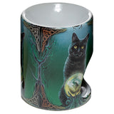 witch's black cat oil burner by lisa parker