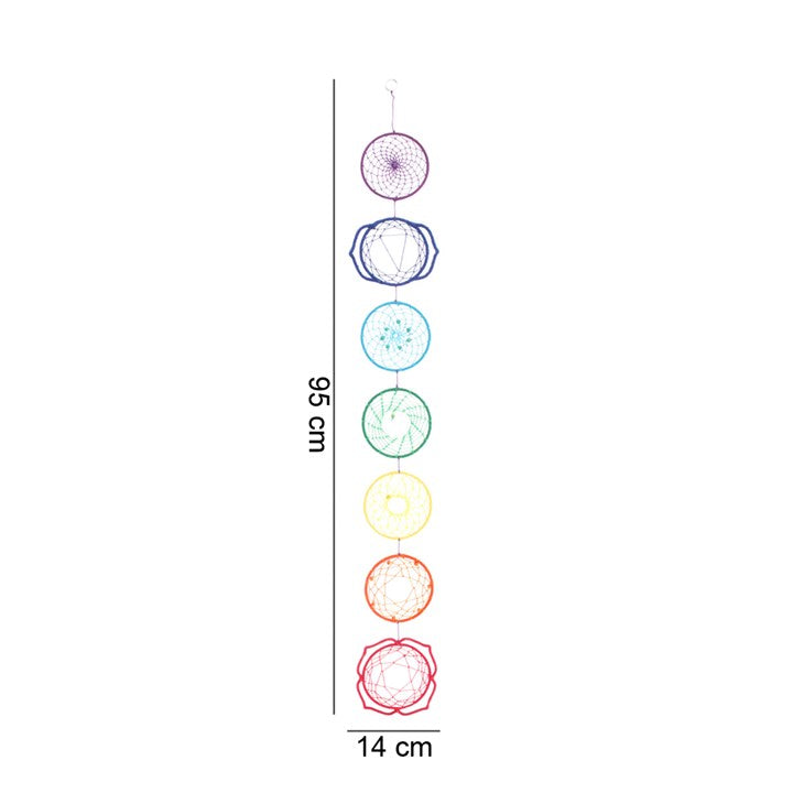 seven chakras wall hanging