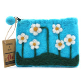 Daisy Flowers Felt Purse