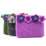 Flower Handmade Felt Coin Purse