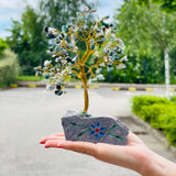 Moss Agate Crystal Tree