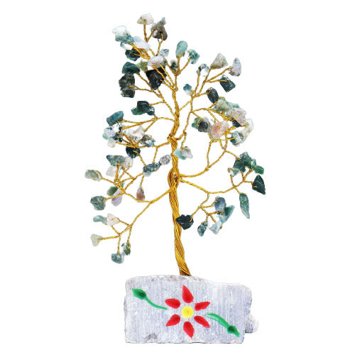 Moss Agate Crystal Tree