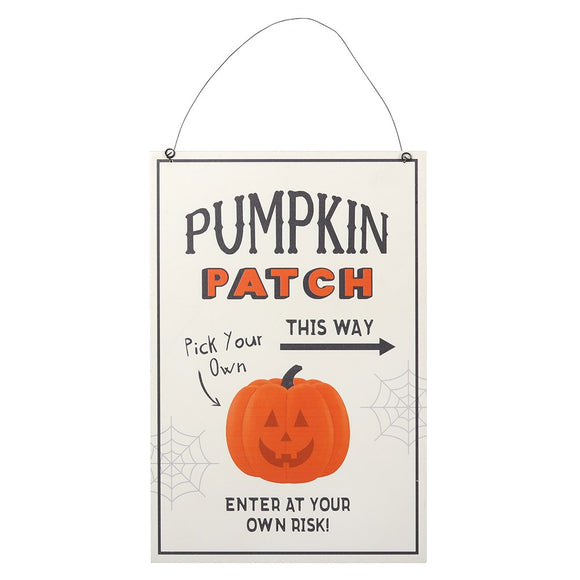 halloween decoration, pumpkin patch sign