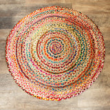 Recycled Cotton & Jute Round Rug