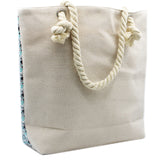 blue mandala beach bag