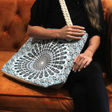 mandala bag with rope handles
