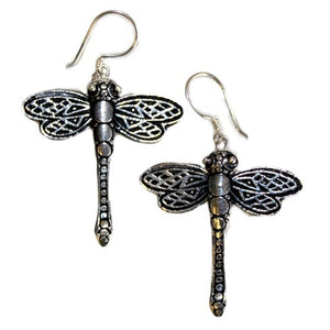 Sterling Silver Dragonfly Earrings