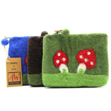 Toadstool Felt Purse