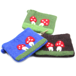 Toadstool Felt Purse