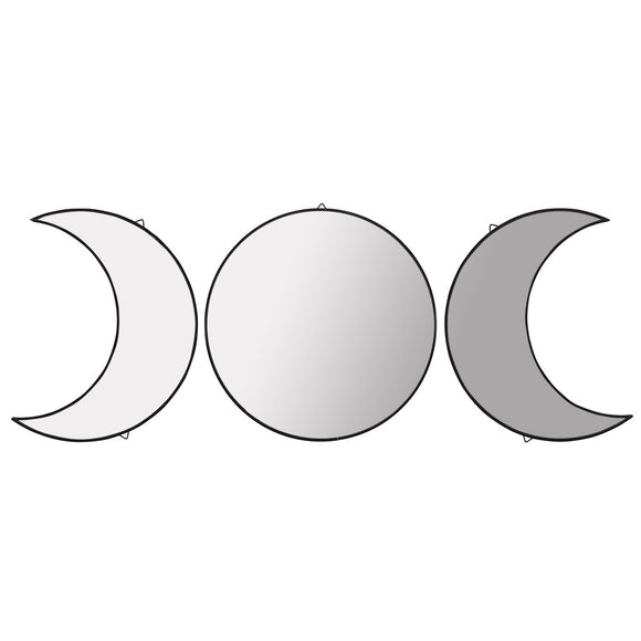 Triple Moon Wall Mirror Set