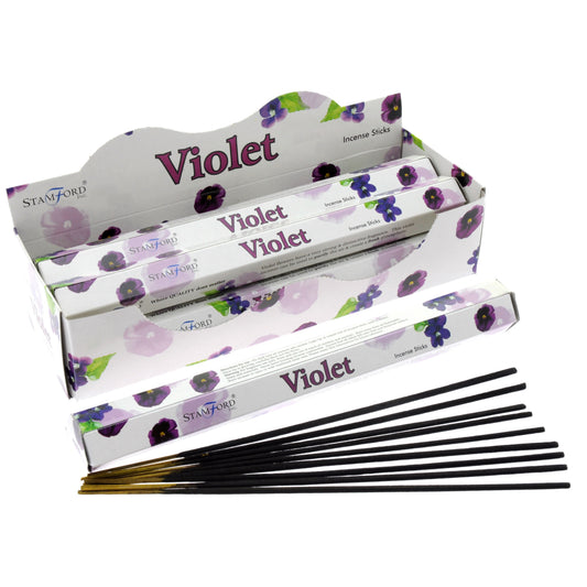 violet incense sticks
