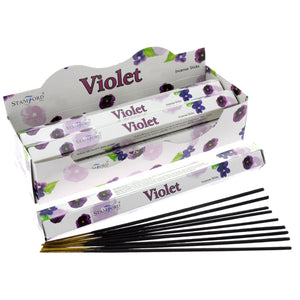 violet incense sticks