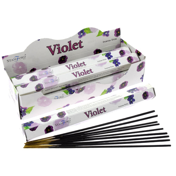 violet incense sticks