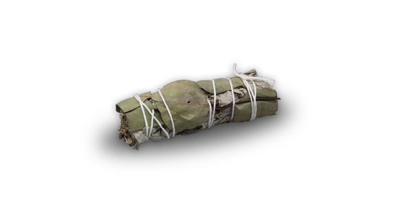 White sage and eucalyptus smudge stick