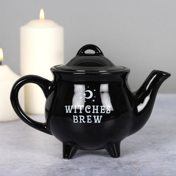 Witches Brew Black Cauldron Teapot